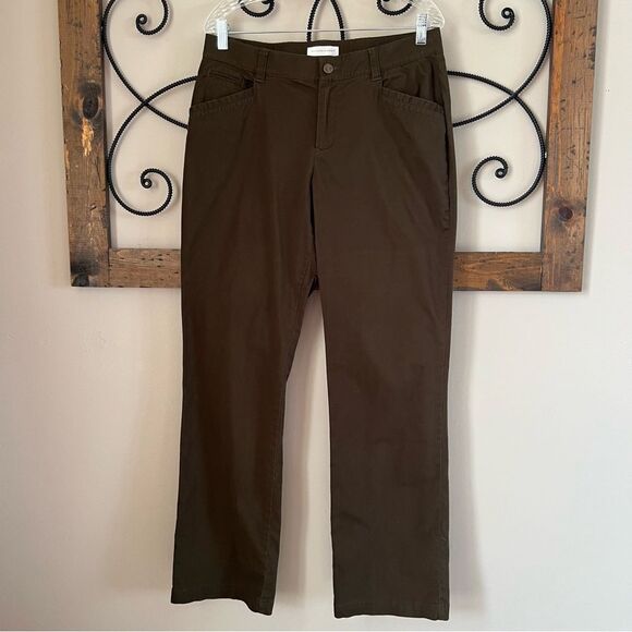Christopher & Banks Cotton Stretch Slim Bootcut Casual Career Pants Slacks - Picture 1 of 16